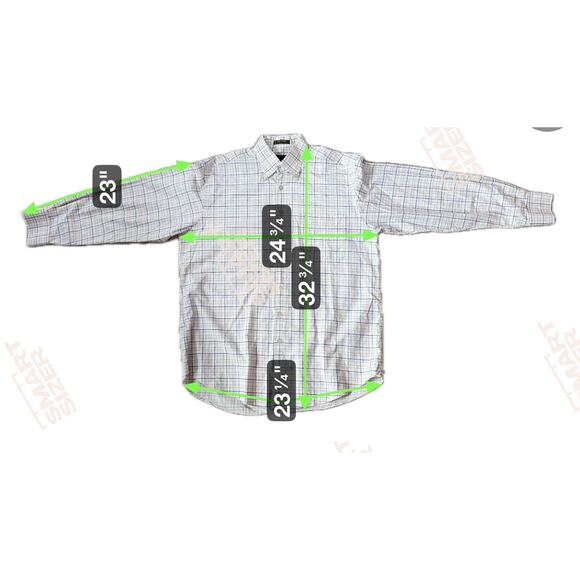 Orvis Dress Shirt Mens L Yellow Plaid Long Sleeve Cotton - Picture 2 of 10